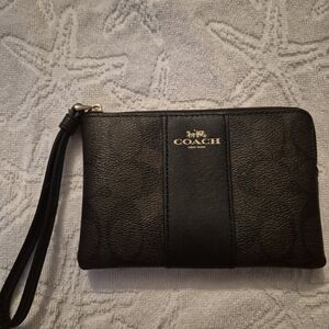 Coach Black Wristlet